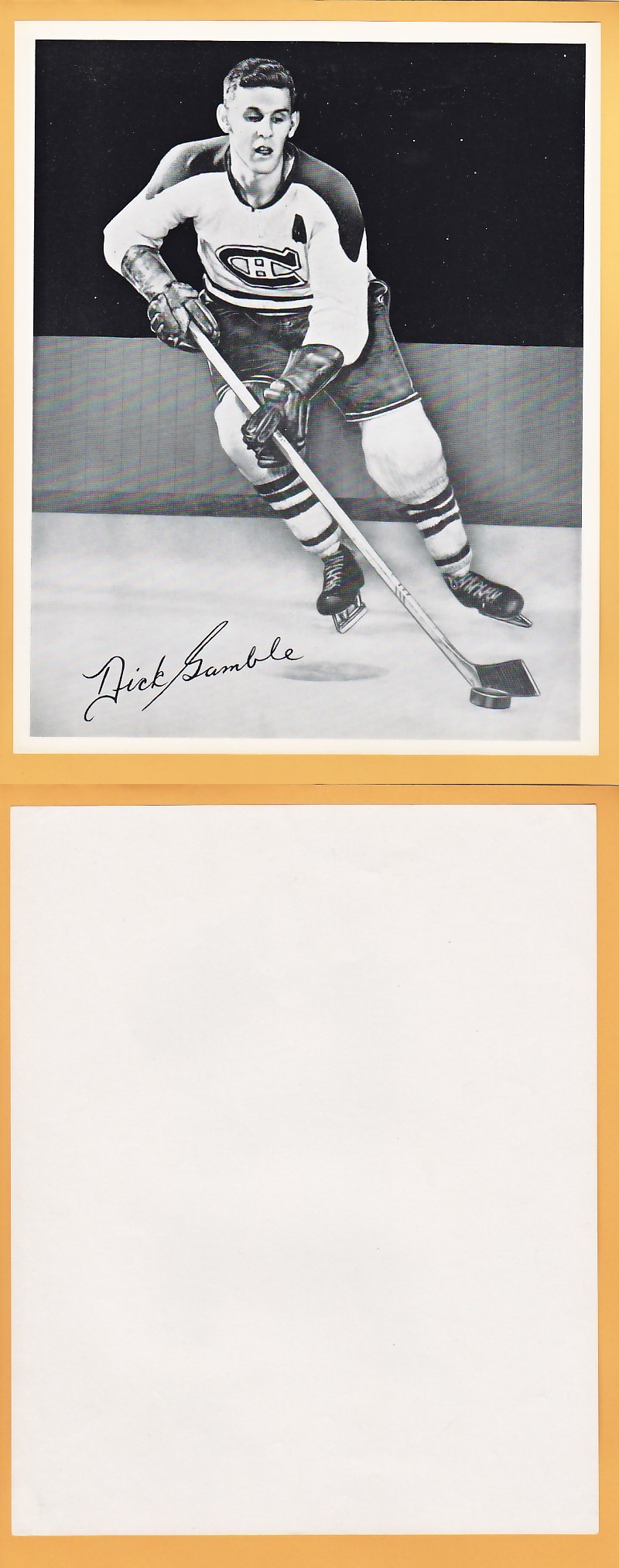1945-54 QUAKER OATS PHOTO DICK GAMBLE photo 1945-54 QUAKER OATS PHOTO DICK GAMBLE photo